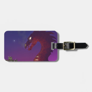 Mediaeval Dragon Luggage Tag