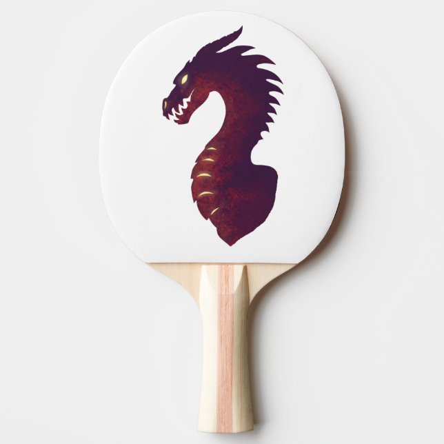 Mediaeval Dragon Ping Pong Paddle (Front)
