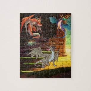 Mediaeval Dragon Puzzle for Dragon Lovers