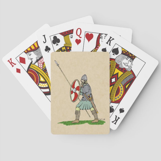 Mediaeval English/Saxon Warrior Playing Cards (Back)