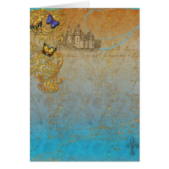 Mediaeval Fairy Tale Invitation or Greeting Card