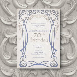 Mediaeval Fantasy 70th Birthday Invitation<br><div class="desc">These invitations are here on party business. The coordinating pieces of this fantasy birthday invitation suite feature graceful trees in celtic or elvish style with faux foil details and celtic text on parchment. Perfect for your high fantasy wedding or rpg gamer birthday. Order your printed invitations and party supplies or...</div>