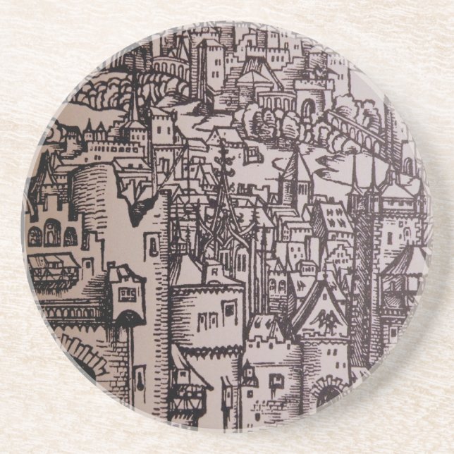 Mediaeval Fantasy City Coaster (Front)