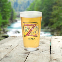 Mediaeval Floral Illuminated Letter Z Monogram