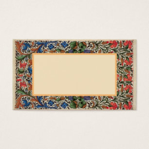 Mediaeval flower border mille fleurs