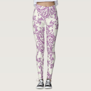 mediaeval flower pattern leggings