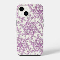 mediaeval flower pattern phone case
