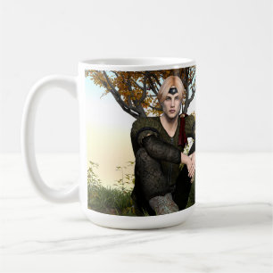 Mediaeval Forest Prince Fantasy Portrait Coffee Mug