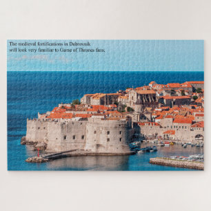 Mediaeval Fort at Dubrovnik Croatia Large Jigsaw Puzzle