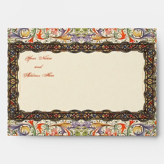 Mediaeval Garden Party 5X7 Envelope (Front)