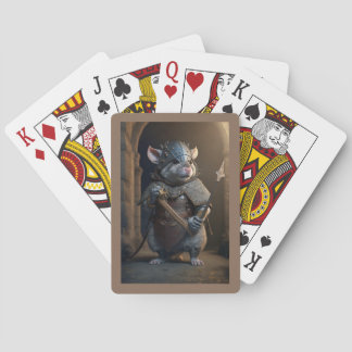 Mediaeval Gladiator Rat Playing Cards