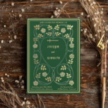 Mediaeval Gold Floral Hearts and Sword Wedding