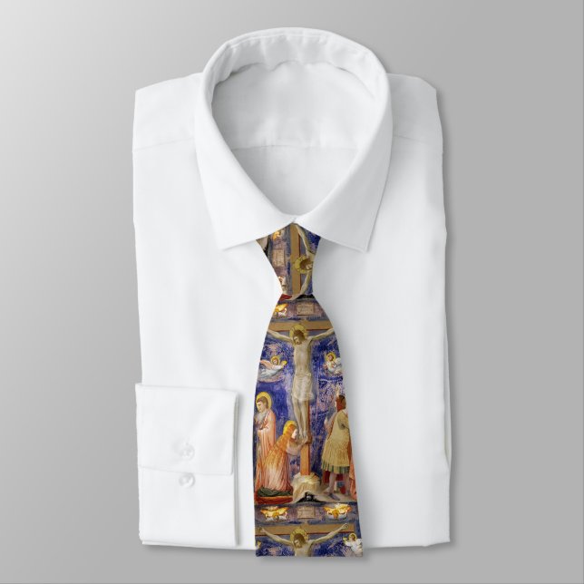 Mediaeval Good Friday Scene Tie (Tied)