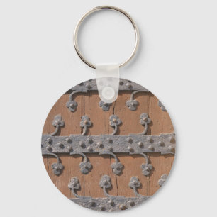 Mediaeval gothic gate key ring