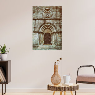 Mediaeval gothic portal in Santiago de Antas Poster