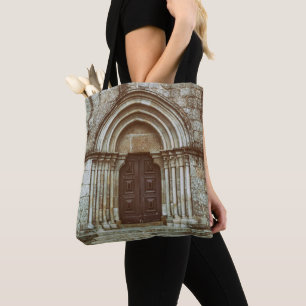 Mediaeval gothic portal in Santiago de Antas Tote Bag
