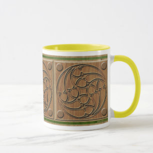 Mediaeval Gothic Spiral Triple Panel Mug