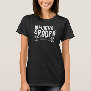 Mediaeval Grandpa Bowman Arrow Bow Archer Archery T-Shirt