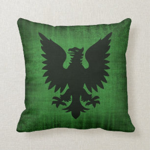 Mediaeval Green Velvet Cushion