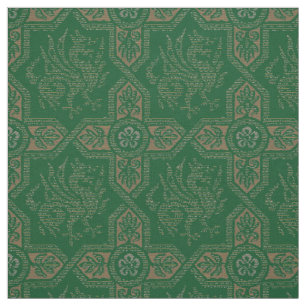 Mediaeval Griffin Dragon Pattern Fabric
