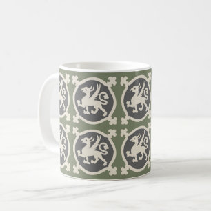 Mediaeval Griffin Tiles Coffee Mug