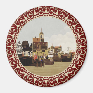 Mediaeval Harbour Magnet