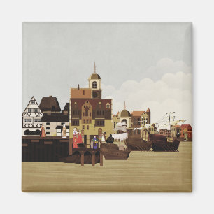 Mediaeval Harbour Magnet