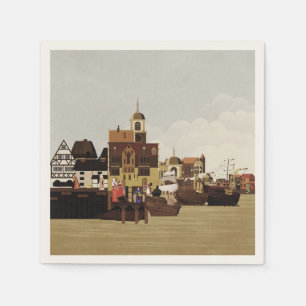 Mediaeval Harbour Napkin