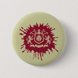 Mediaeval Heraldic Lions Coat of Arms - Button