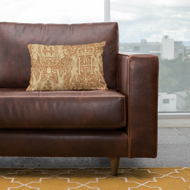 Mediaeval Heraldry Chateau Chic Lumbar Cushion (Creator Uploaded)