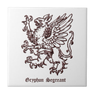 Mediaeval Heraldry Gryphon segreant Ceramic Tile