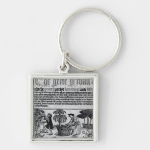 Mediaeval Herb Garden Key Ring