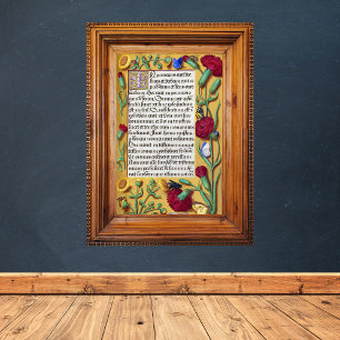 Mediaeval Illuminated Manuscript Gospel St John Poster