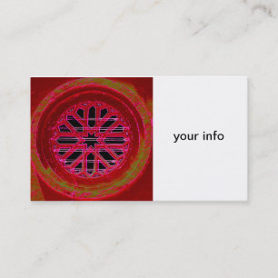 mediaeval irish window business card