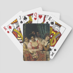 Mediaeval Italian Ladies on a Balcony Playing Cards