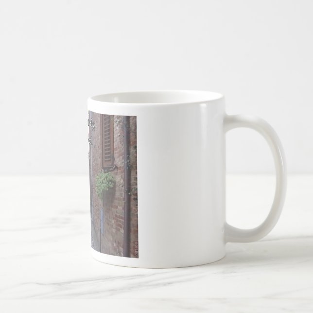 Mediaeval Italian Street Scripture Art Coffee Mug (Right)