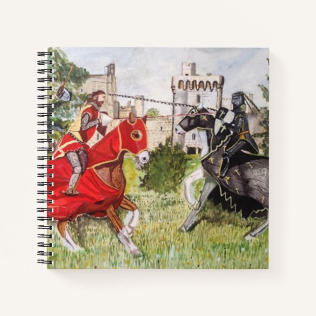 Mediaeval Joust In front of Castle Notebook (Front)