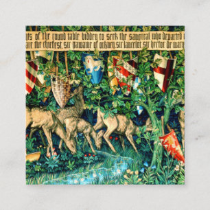 Mediaeval King Arthur William Morris Enclosure Card