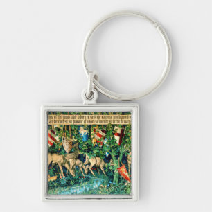 Mediaeval King Arthur William Morris Key Ring