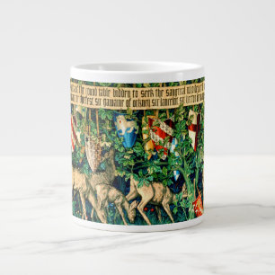 Mediaeval King Arthur William Morris Large Coffee Mug