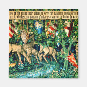 Mediaeval King Arthur William Morris Magnet
