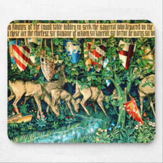 Mediaeval King Arthur William Morris Mouse Pad