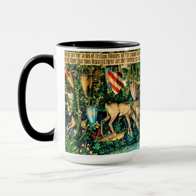 Mediaeval King Arthur William Morris Mug (Left)