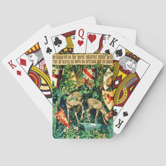 Mediaeval King Arthur William Morris Playing Cards (Back)