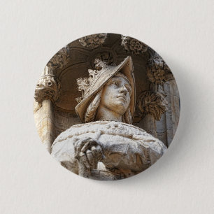 Mediaeval Knight 6 Cm Round Badge