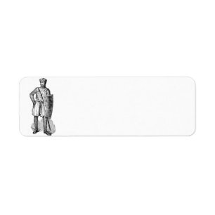 Mediaeval Knight Address Label Return Address Label