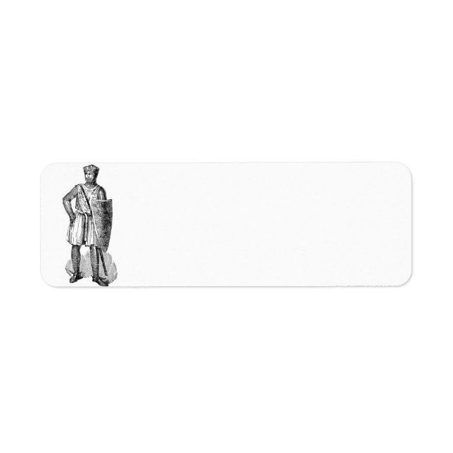 Mediaeval Knight Address Label Return Address Label (Front)