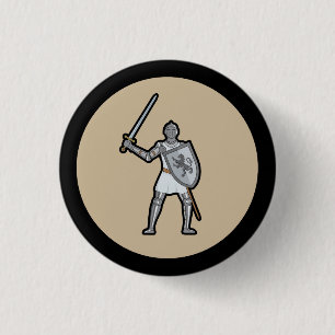 Mediaeval Knight Button