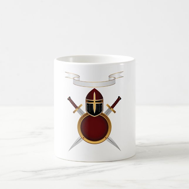 Mediaeval Knight Crest Helmet Swords Shield  Coffee Mug (Creator Uploaded)