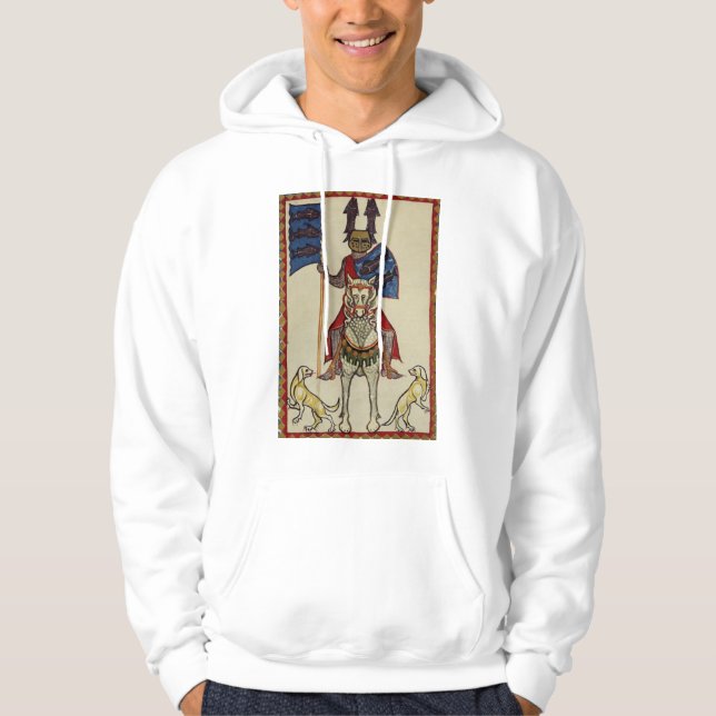 Mediaeval Knight Facing Forward Hoodie (Front)